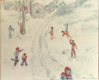 les enfant dans la neige